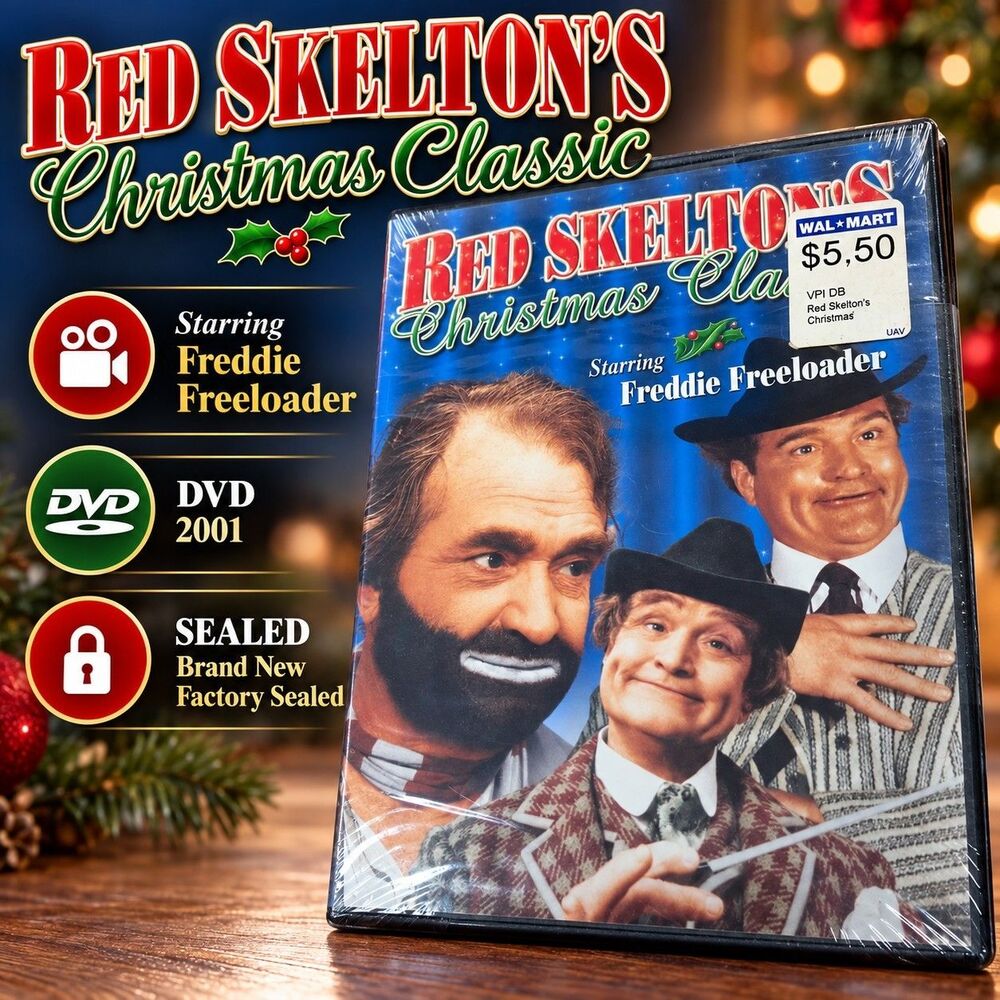 Red Skelton's Christmas Classic DVD 2001 Sealed Freddie Freeloader